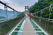 Guangzhou Tour to Gulong Gorge Glass Skywalk Bridge and waterfall