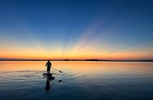 Sunrise on Paddleboard with breakfast in the lagoon of 7 colors