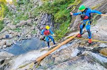 Extreme Canyoning With Waterfall Rappelling near Geilo in Norway