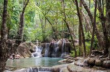 Erawan Waterfalls and Bridge Over River Kwai Tour from Bangkok
