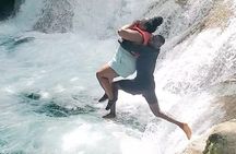 Dunns River Falls & Blue Hole Combo from Montego Bay with pick up