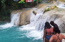 Dunns River Falls & Blue Hole Combo from Montego Bay with pick up