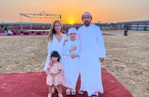 Dubai Private 4x4 Car Desert Safari with Dinner, Camel, and Show 