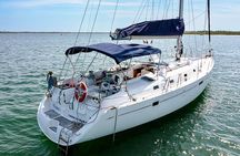 Private Luxury 50ft Sailing Yacht for Snorkel Dolphin Beach Hop 