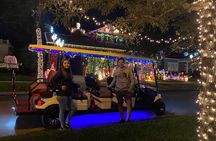 Christmas Lights Wonderland Deluxe Golf Cart Guided Tour in Tampa