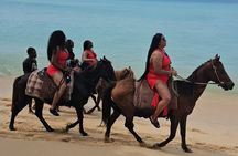 Horseback Riding at Hawksbill Beach in Five islands Antigua 