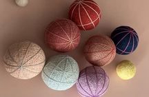 Let's make a Japanese hand craft "Temari" embroidered ball !