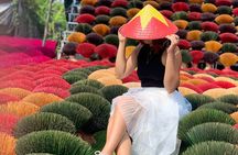 Combo Incense Village Tour with Conical hat and HaThai Art Making