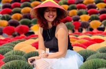Combo Incense Village Tour with Conical hat and HaThai Art Making
