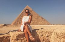Civilization Museum, The Pyramids of Giza and Sphinx with launch