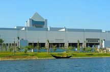 Civilization Museum, The Pyramids of Giza and Sphinx with launch