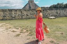 From Merida: Chichen Itza Tour, Izamal, Cenote Ik Kil and Food