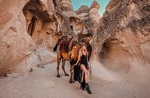 Camel Ride Through Cappadocia's Fairy Chimneys With Balloon view