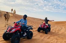 Dubai Red Dunes Safari, ATV, Camel ride, BBQ at Desert Camp