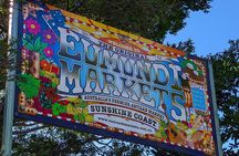 Noosa, Eumundi Markets, Glass House Mountains from Brisbane