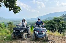 Combo: Seaview Zipline 10 Cable Tree Bridge Bar & 2-Hour ATV Ride