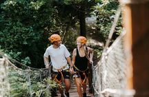 Half Day tour Zipline + Rappel + Cenote from Riviera Maya hotels