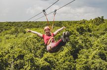 Half Day tour Zipline + Rappel + Cenote from Riviera Maya hotels