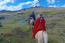Cotopaxi volcano horseback ride and hike