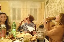 Khinkali masterclass, Let's make and Eat khinkali together+drinks