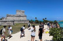 4x1 Full-Day Tour: Tulum, Cobá, Cenote and PDC, from Cancún