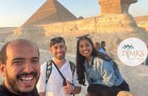 Civilization Museum, The Pyramids of Giza and Sphinx with launch