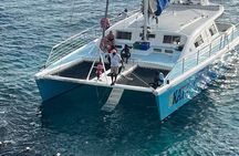 Negril 7 mile Beach, Party Catamaran Cruise and Ricks Cafe Combo