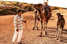 Sunset & Camel Ride & Dinner in Desert Agafay Marrakech 