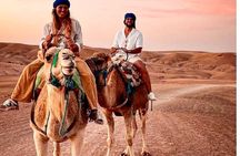 Sunset & Camel Ride & Dinner in Desert Agafay Marrakech 