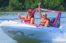 Exciting Speedboat & Snorkeling Tour in Cancun Lagoon!
