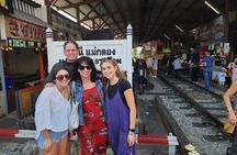 Private Maeklong Railway Market and Amphawa Floating Market Tour.