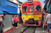 Private Maeklong Railway Market and Amphawa Floating Market Tour.
