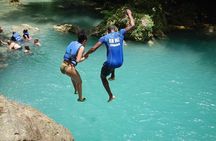 Blue Hole Secret Fall and Dunn's River Falls Combo Tour Ocho Rios