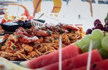 Catamaran Cruise to Kolokytha Bay and Spinalonga with Meal