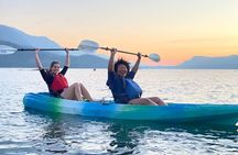 Sunset Kayaking in the Columbia River Gorge