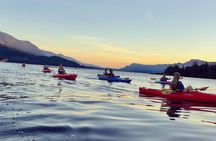 Sunset Kayaking in the Columbia River Gorge