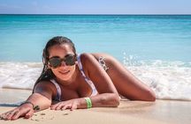 From Santo Domingo Saona Island Catamaran Tour with Lunch & Bar
