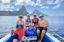 Lucia Private Boat to Soufriere Snorkeling Sightseeing Beach