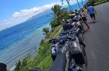 Guided tour of the island and its escapades in Tahaa by Quad / ATV