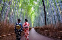 Katsuo-ji Temple, Minoh Waterfall, Arashiyama Forest, & Nara Park