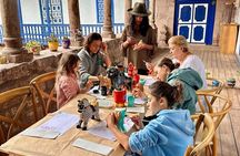 Private painting workshop with wine and snacks