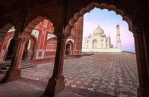 Skip The Line Sunrise Taj Mahal full day Guided Tour by car 