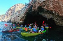 Guided one-day tour with eBike and Kayak in Granadella Moraig