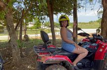 ATV Quad Biking and Bamboo Rafting with limestone foot massage.