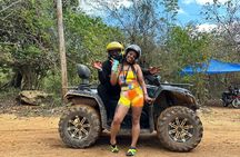 ATV Quad Biking and Bamboo Rafting with limestone foot massage.
