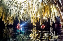 Cenote Cavern Tour and Swim with Sea Turtles in Akumal