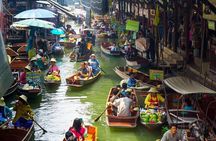 Maeklong Railway Market & Damnoen Saduak Market Paddle Boat Tour 