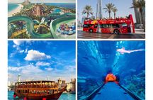 City Sightseeing Dubai HOHO Bus Tour, Dhow Cruise & Aquaventure