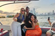 Cartagena:Sunset boat party Caribbean restaurant and Gethsemane tour