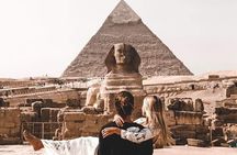 Vip Tour to Giza pyramids, Sphinx , Egyptian museum , Bazaar